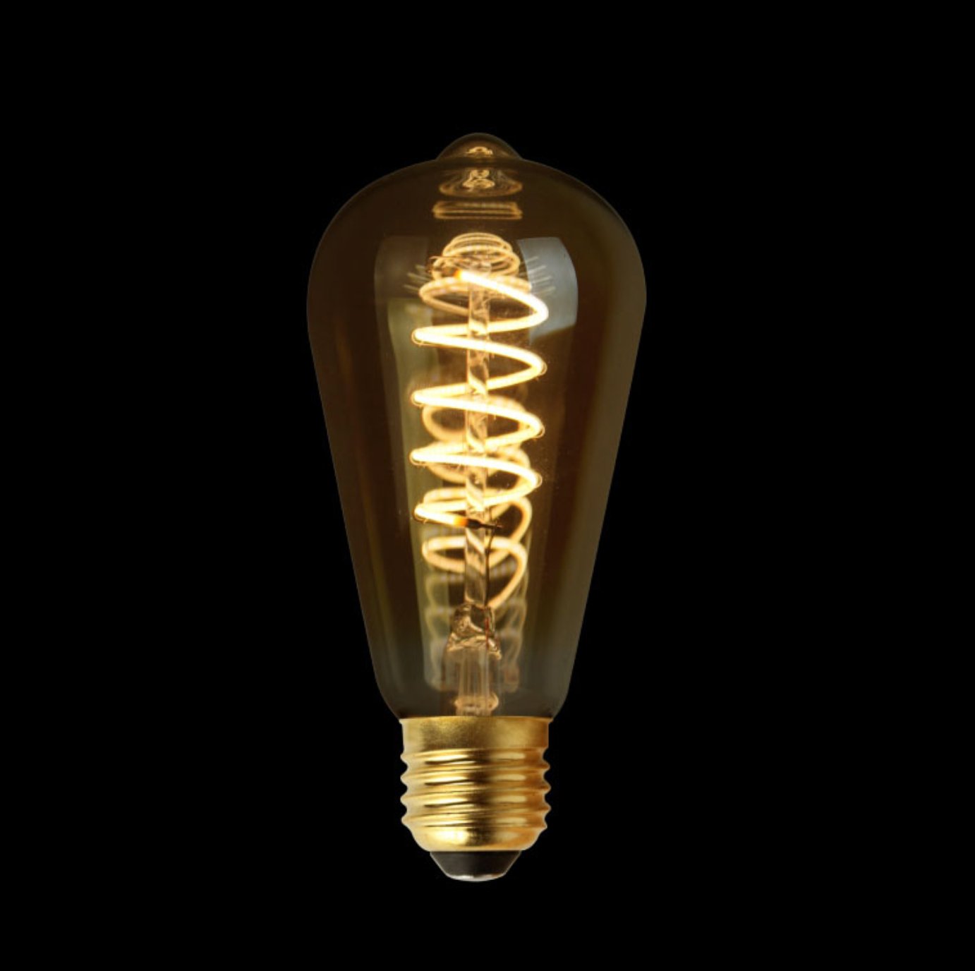 LED Filament lamp ST64 E27 2100K 4W Dimbaar - Het LED Warenhuis