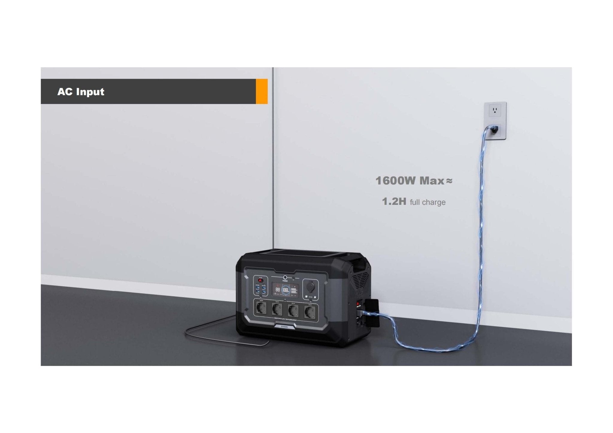 Mobiele Stroomcentrale Accupack S2 2500w 230V 16amp - Het LED Warenhuis