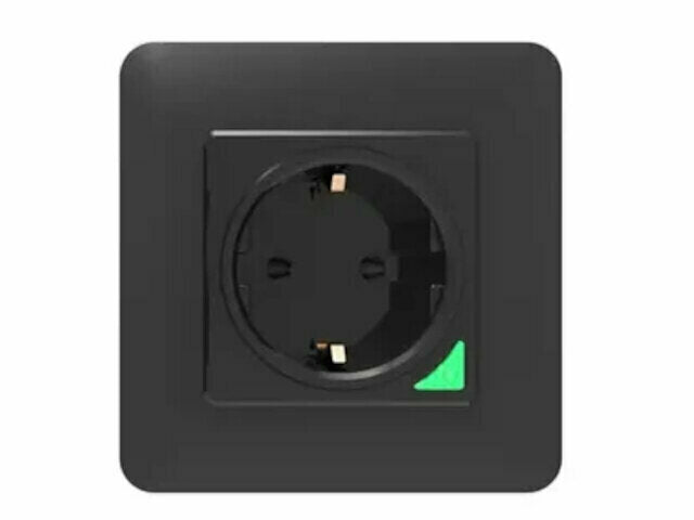 Inbouw stopcontact zwart - Het LED Warenhuis