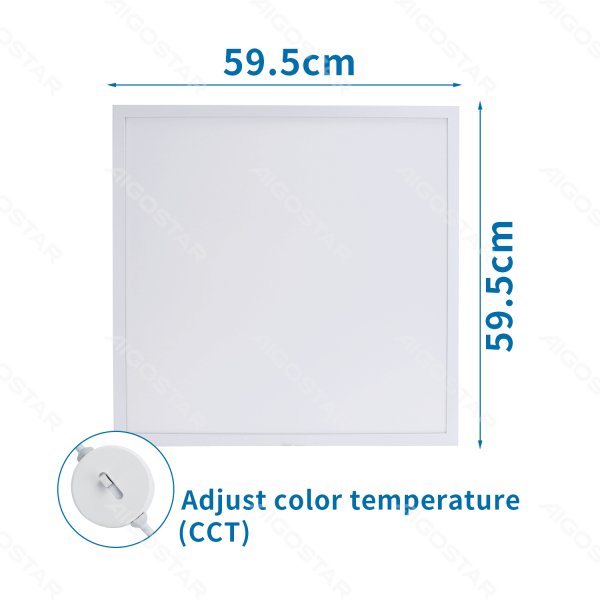 LED Paneel 60x60cm E5 40W Aigostar instelbare lichtkleur - Het LED Warenhuis