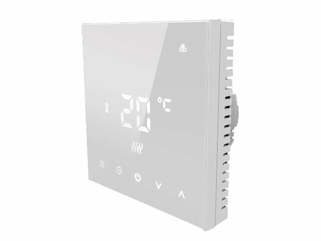 Thermostaat vierkant (wit) | CV Installatie - Het LED Warenhuis